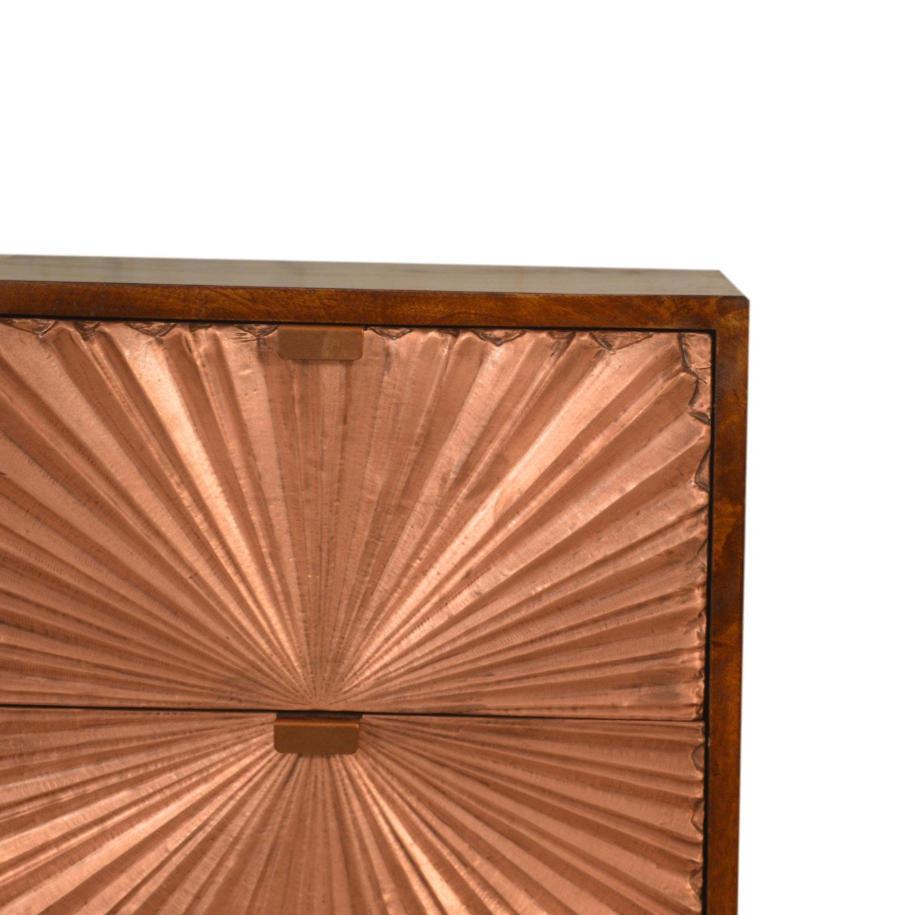 Copper Shimmer Bedside Table