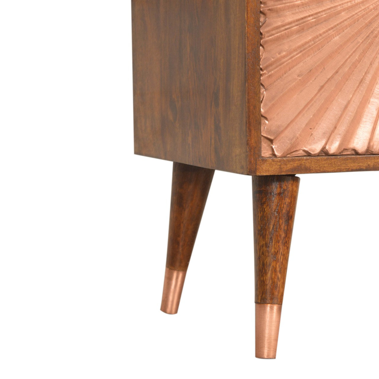 Copper Shimmer Bedside Table