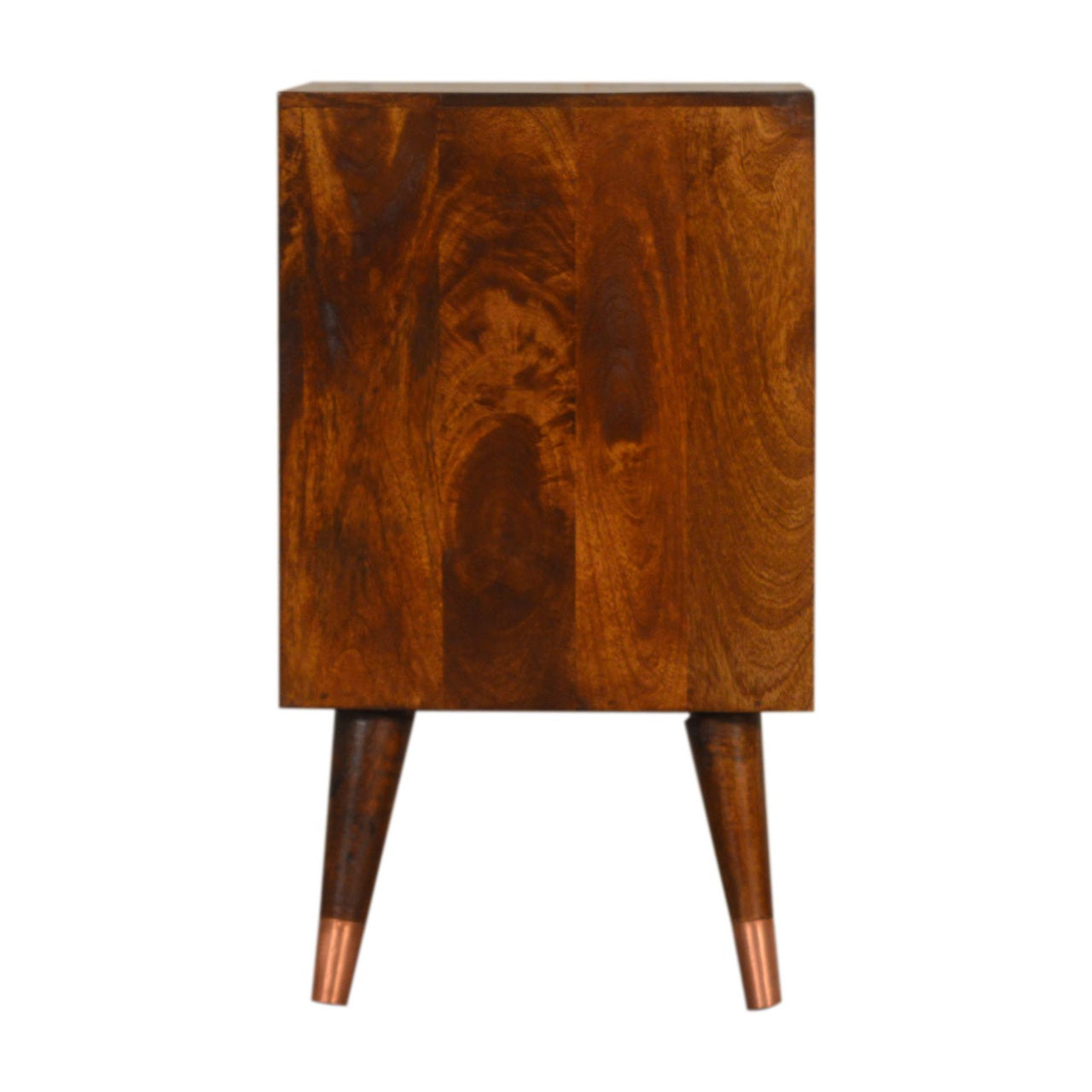 Copper Shimmer Bedside Table