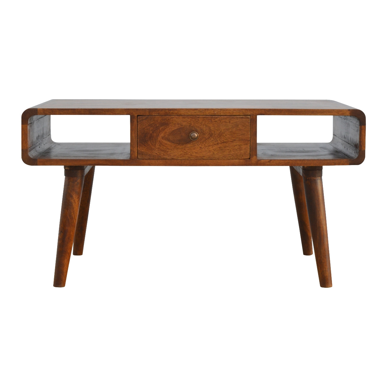 Rounded Chestnut Harmony Coffee Table