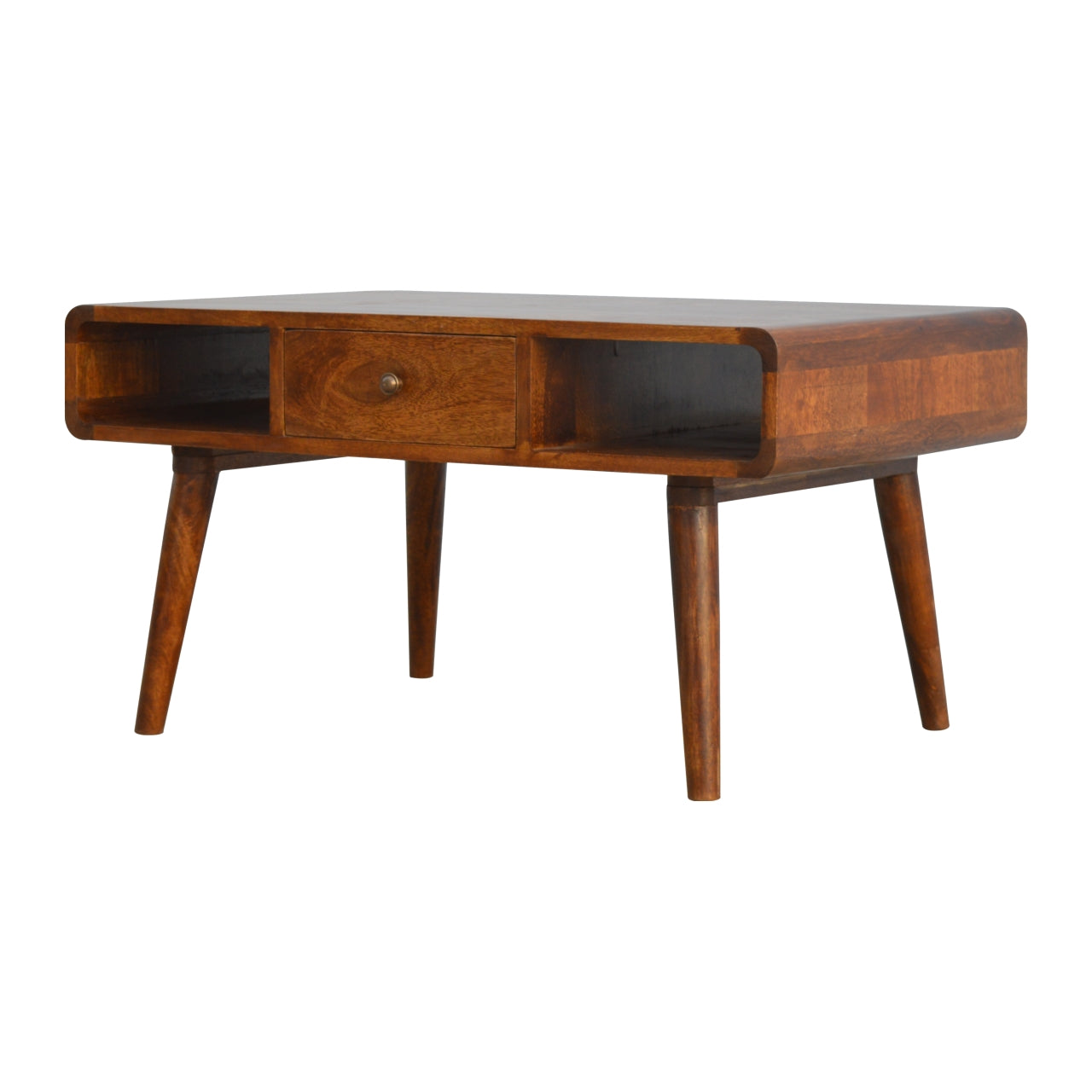 Rounded Chestnut Harmony Coffee Table