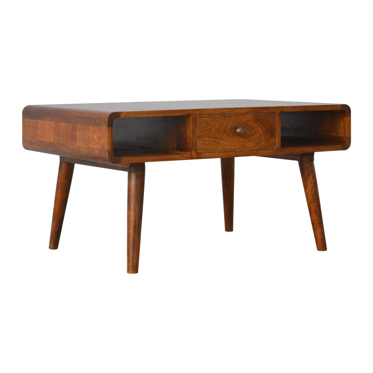 Rounded Chestnut Harmony Coffee Table