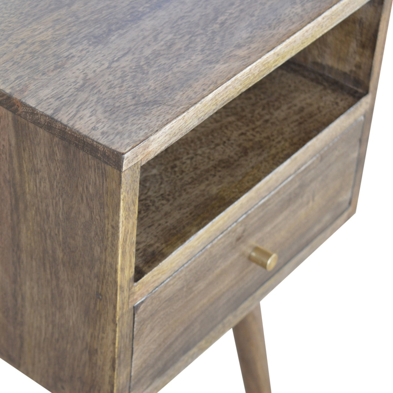 Weathered Gray Bedside Table