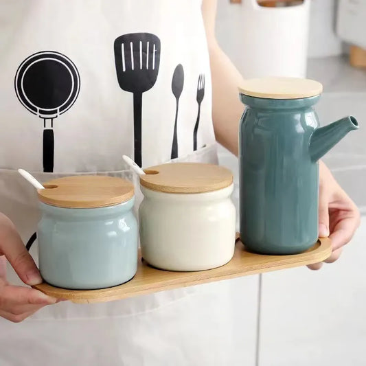 Ceramic Condiment Set