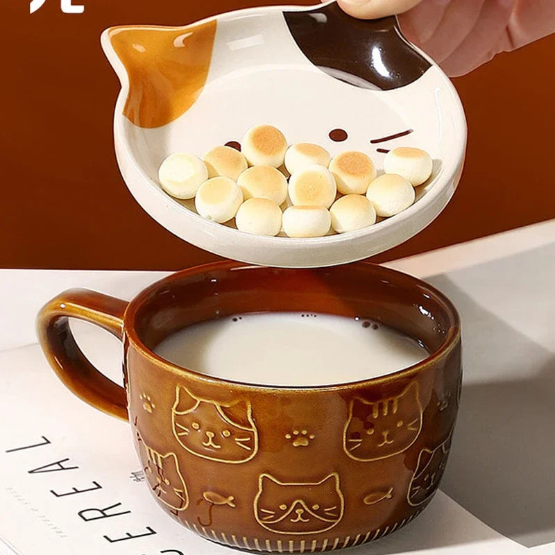 Cute Cartoon Animal Mug with Lid