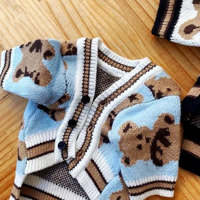 Luxury Striped Cardigan for Dogs & Cats