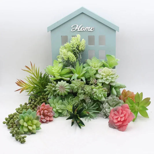 Green Faux Succulent Plants