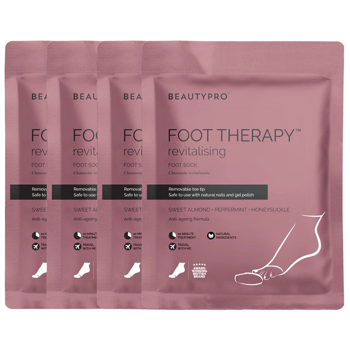 BeautyPro Foot Therapy Collagen Infused Bootie with Removable Toe Tip (1 Pair)